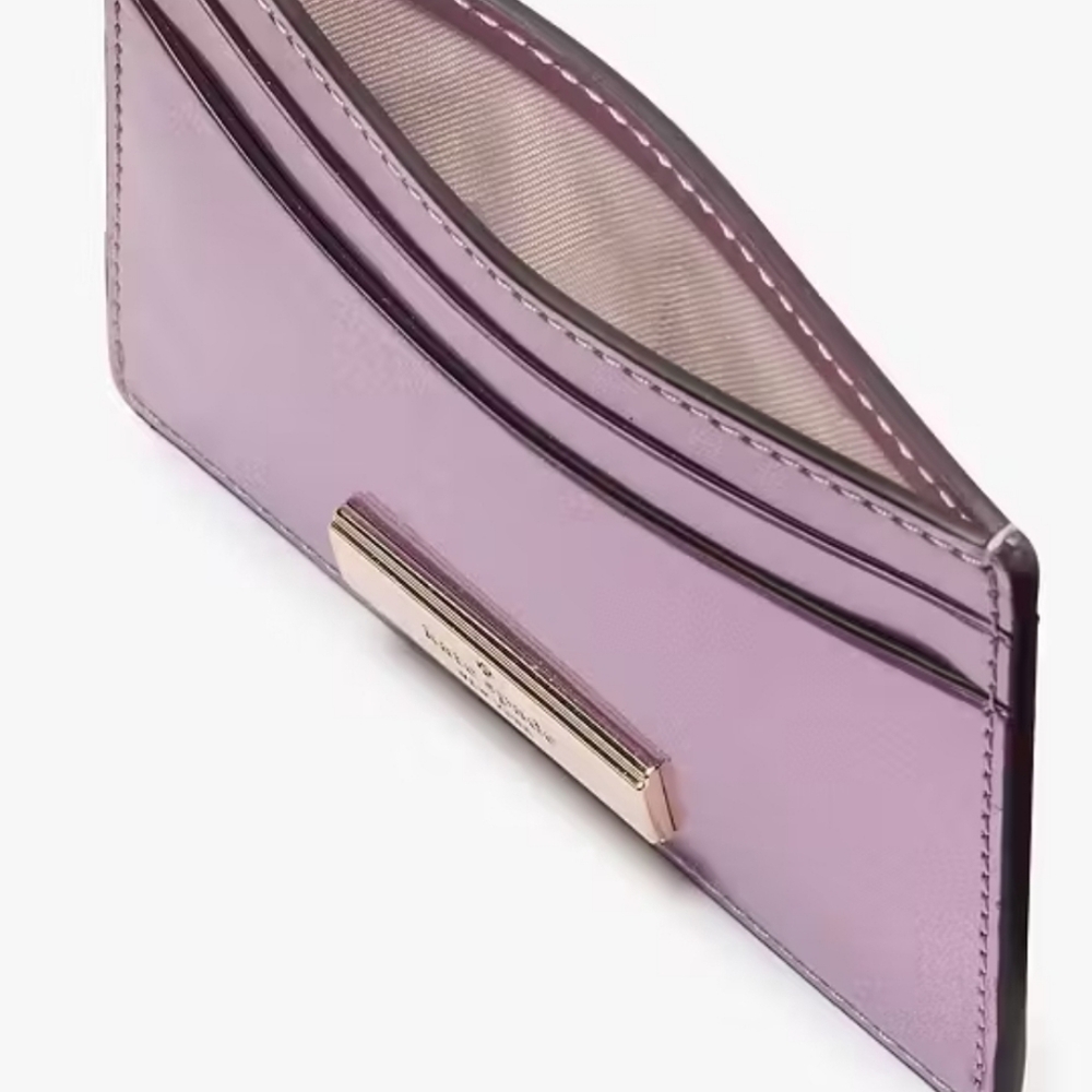Kate Spade Quartz Pink Slim Card Case - Picture 2 of 12